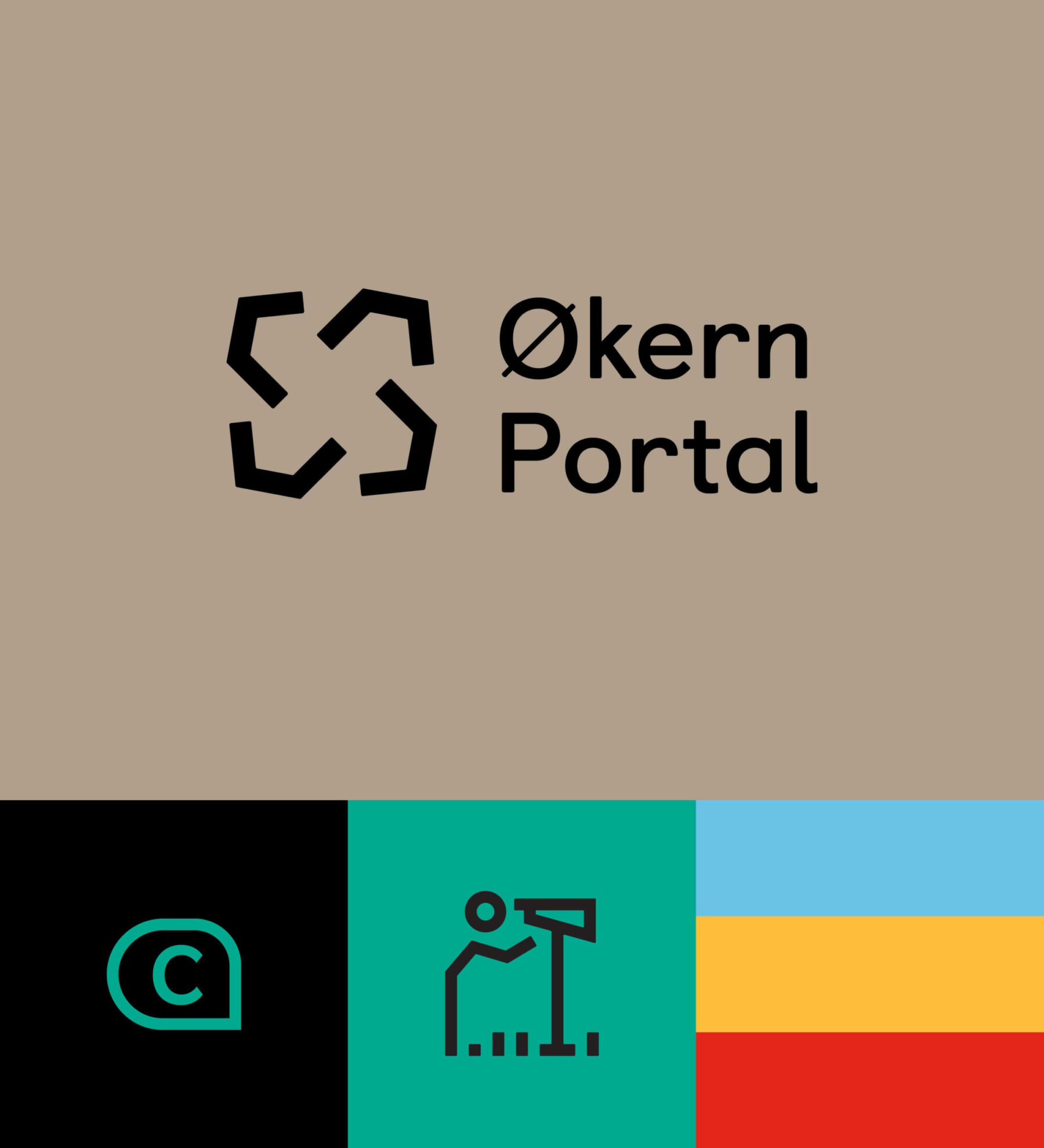 Grafisk profil for Økern Portal. Illustrasjon